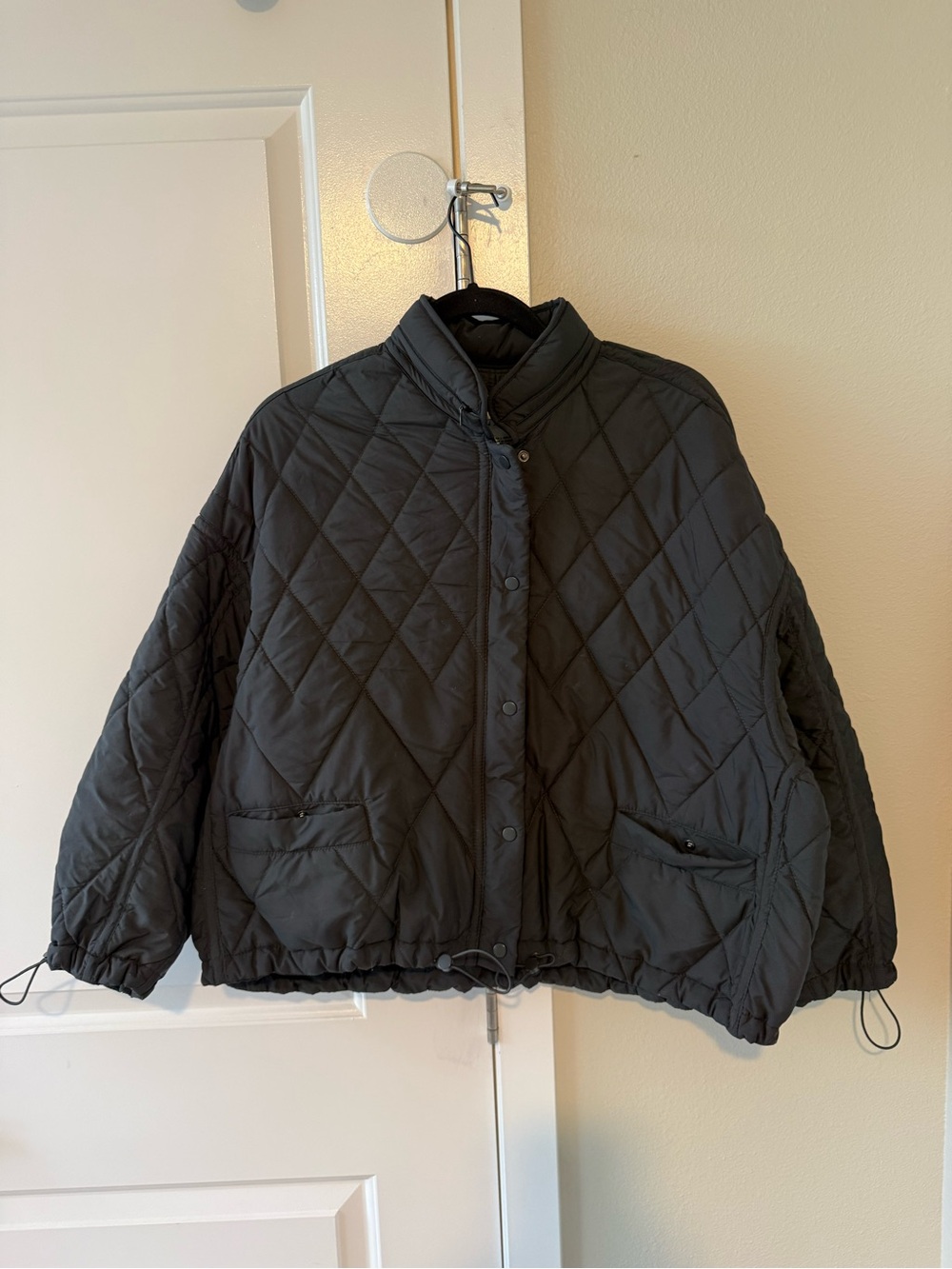 Zara Black Quilted Puffer Jacket